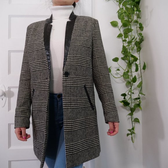 Minimalist gingham suit coat - Picture 7 of 12